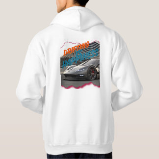 Moletom Camisola de capuz de carro esportivo driftando