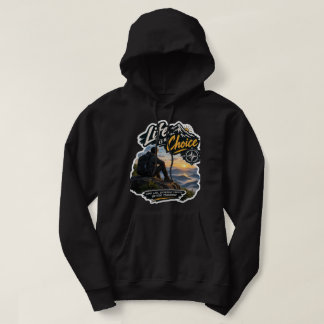 Moletom Camisola de Capuz Life Is A Choice Montanha Aventu