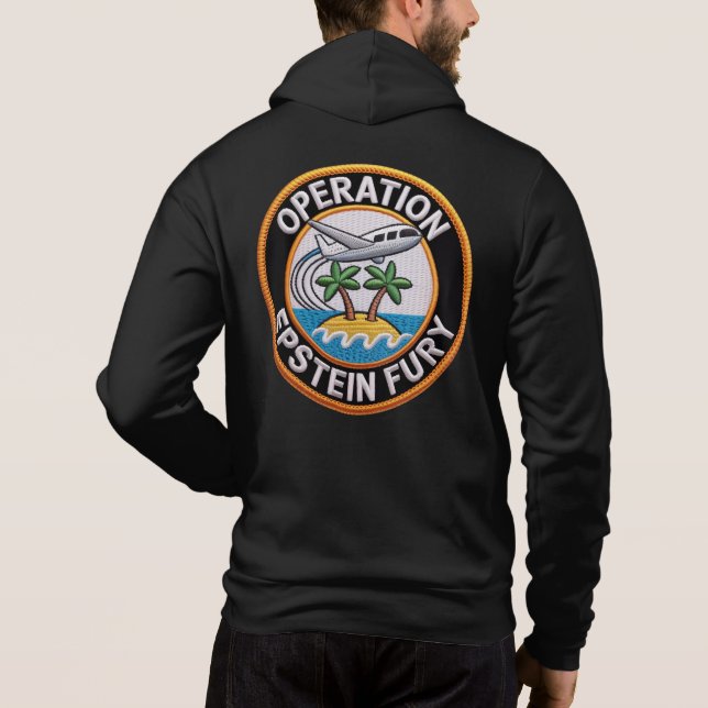 Moletom Camisola de capuz Operation Epic Fury Anti-Guerra (Verso)
