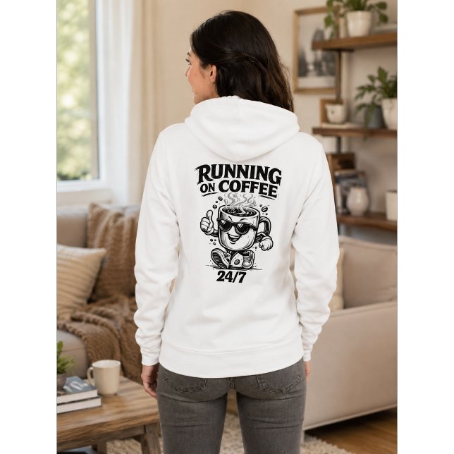 Moletom Camisola de Capuz para Amantes de Café 24/7 (Criador carregado)