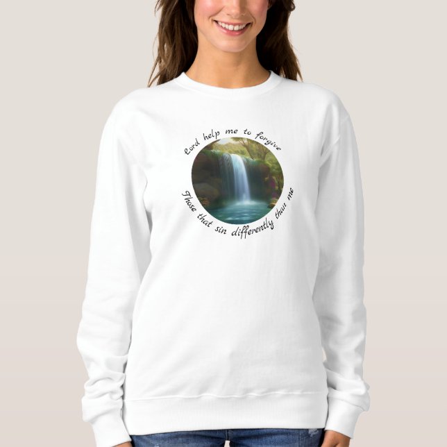 Moletom Camisola de cascata Inspiradora (Frente)