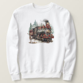 Moletom Camisola de Comboio de Natal
