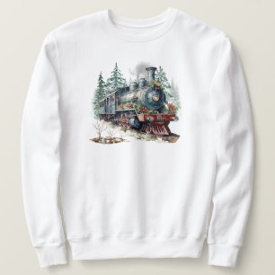 Moletom Camisola de Comboio de Natal