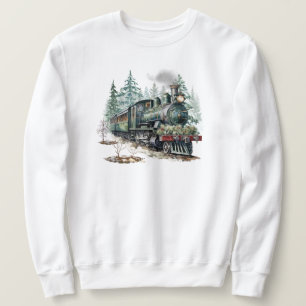 Moletom Camisola de Comboio de Natal