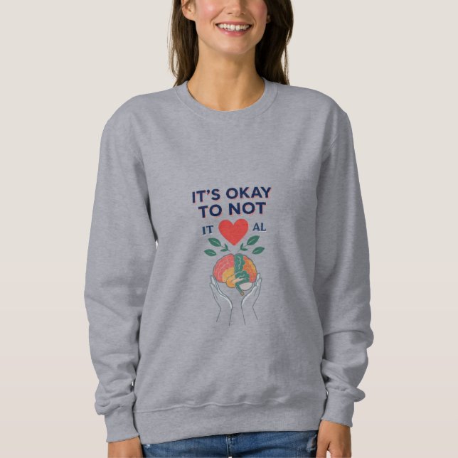 Moletom Camisola de conscientização sobre saúde mental! (Frente)
