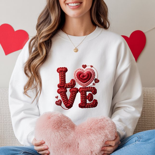 Moletom Camisola de Coração de Amor (Criador carregado)