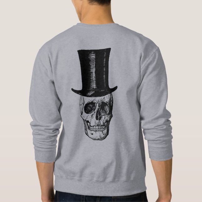 Moletom Camisola de crânio,Presente de Biker,Suéter de Bik (Verso)