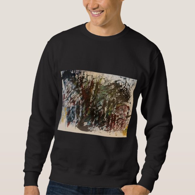 Moletom Camisola de Crewneck Artística Moderna (Frente)