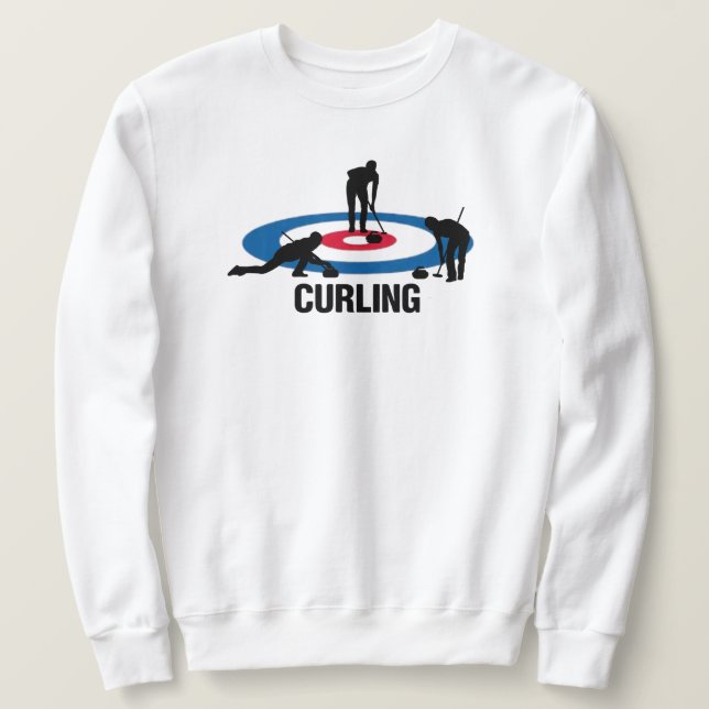 Moletom Camisola de Curling (Frente do Design)
