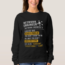 Moletom Camisola de definição de engenheiro de rede