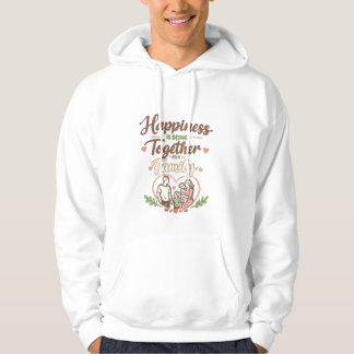 Moletom Camisola de design com citação de família feliz
