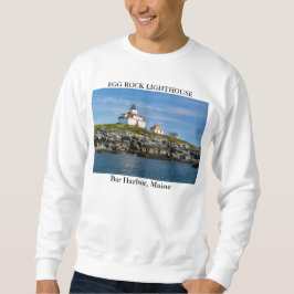 Moletom Camisola de Egg Rock Lighthouse, Bar Harbor Maine