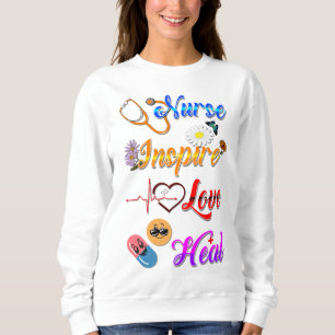Moletom Camisola de Enfermeira Inspire Amor Cura Med Terap