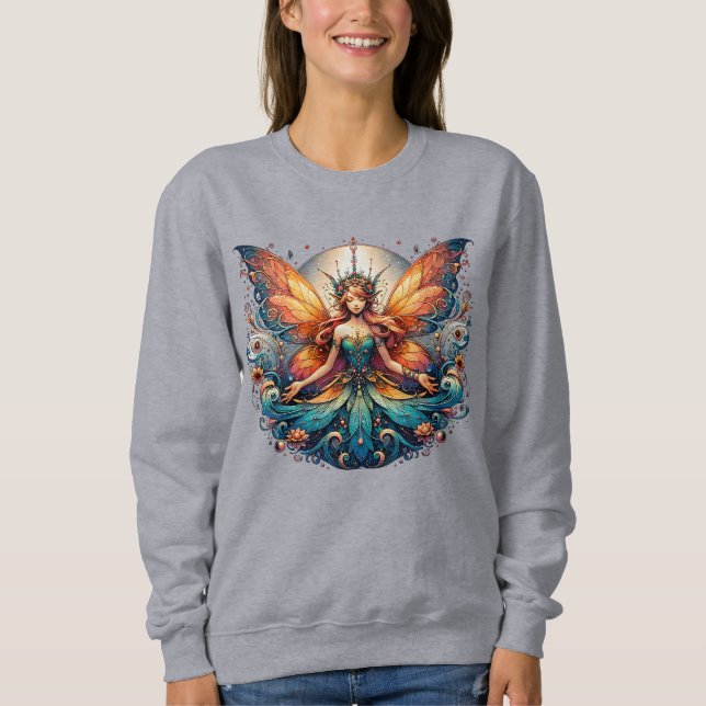Moletom Camisola de fada, Jumper mágico de pescoço de gali (Frente)