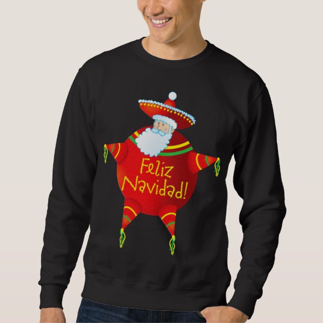 Moletom Camisola de Feliz Navidad (Frente)