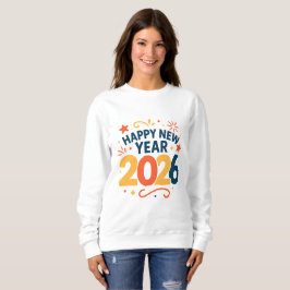 Moletom Camisola de Festa Feliz Ano Novo 2026