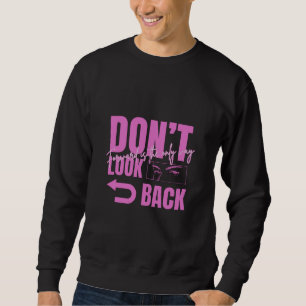 Moletom Camisola de Frio Masculina Gráfica Don't Look Back