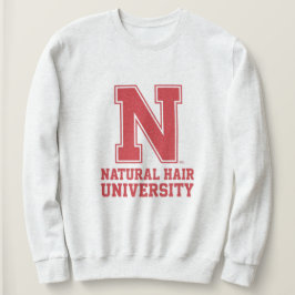 Moletom Camisola de Grafismo de Cabelo Natural da Faculdad