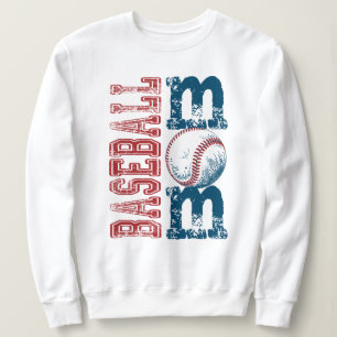 Moletom Camisola de Grafismo de Mãe de Beisebol Angustiada