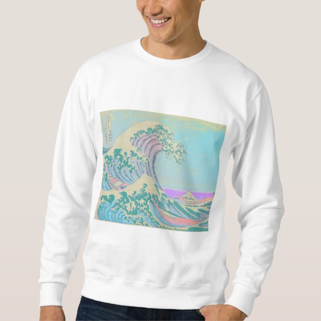 Moletom Camisola de Grandes Ondas Pastel (Frente)