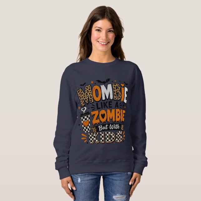 Moletom Camisola de Halloween Assustadora com Desenhos de  (Frente Completa)