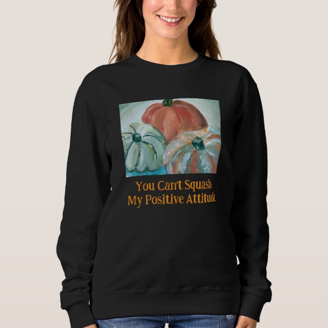Moletom Camisola de Halloween com Abóbora Positiva  (Frente)