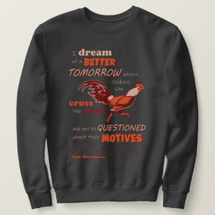 Moletom Camisola de homem com citação de frango