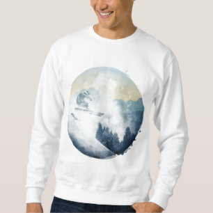 Moletom Camisola de Inverno da Encosta de Esqui da Montanh