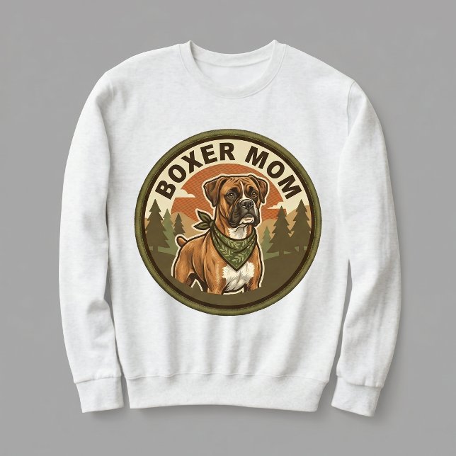 Moletom Camisola de Mãe de Boxer para Ela (Criador carregado)