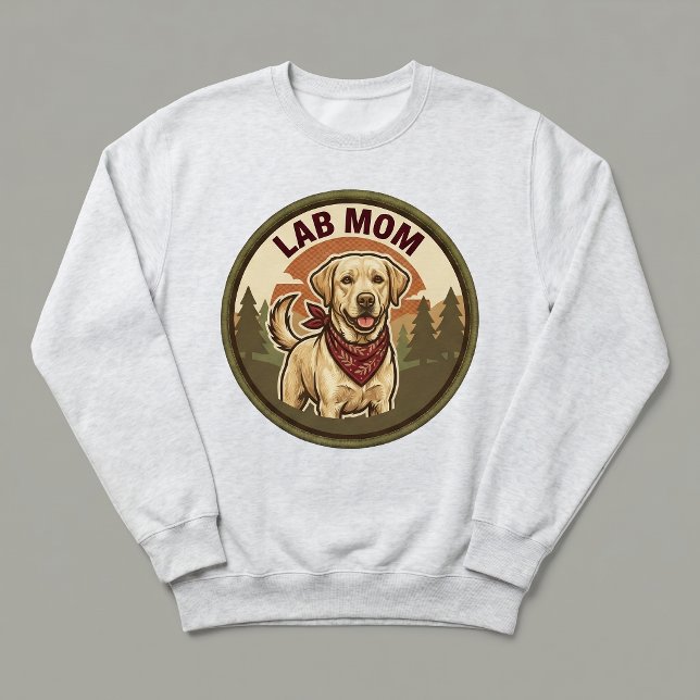 Moletom Camisola de Mãe do Lab Crewneck Presente para Ela (Criador carregado)