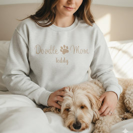Moletom Camisola de Mãe Doodle Personalizada com Nome do C