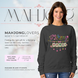 Moletom Camisola de Mahjong para Amantes de Mahjong