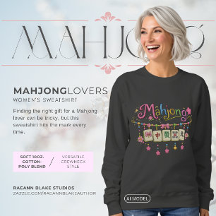 Moletom Camisola de Mahjong para Amantes de Mahjong