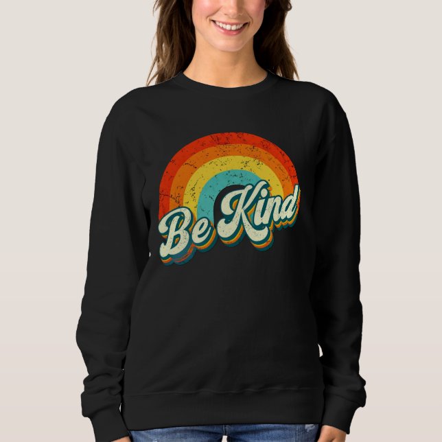 Moletom Camisola de Malha Be Kind Rainbow (Frente)