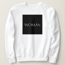 Camisola de malha com a inscrição MULHER