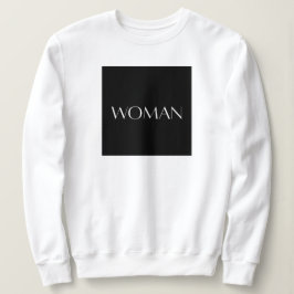 Moletom Camisola de malha com a inscrição MULHER