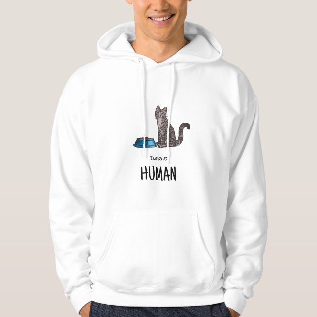 Moletom Camisola de Malha Gato Tabby Cinza Escuro (Frente)