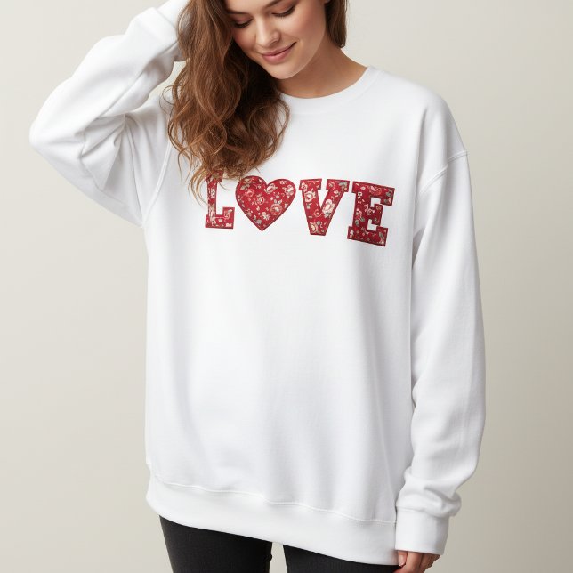 Moletom Camisola de malha LOVE Patchwork (Criador carregado)