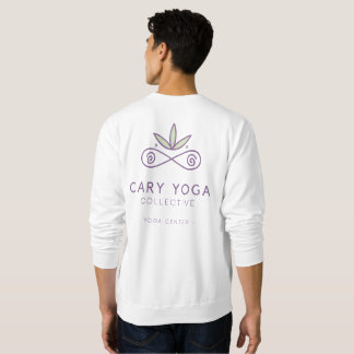 Moletom Camisola de malha simples branca e roxa - sem capu