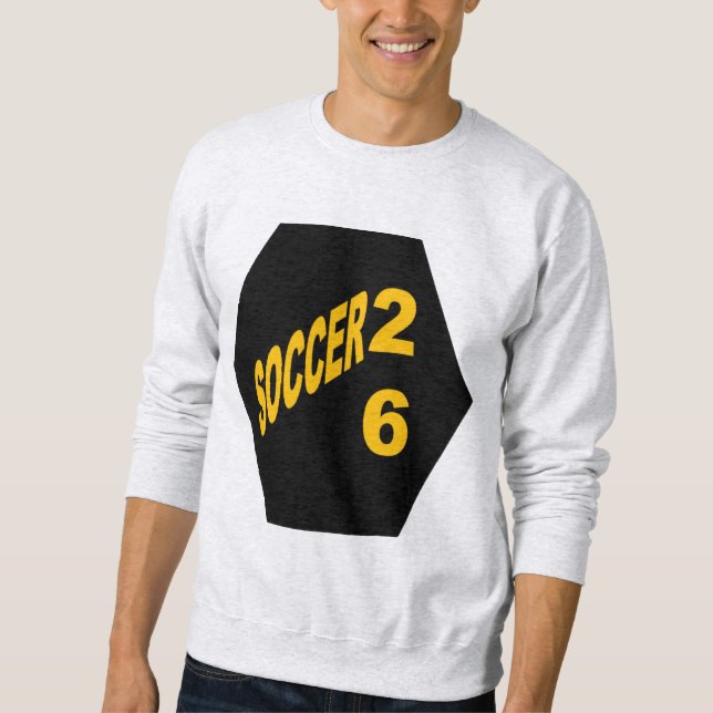 Moletom camisola de malha SOCCER 26 (Frente)