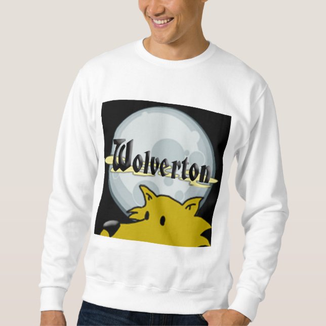 Moletom Camisola de manga comprida masculina com logotipo  (Frente)