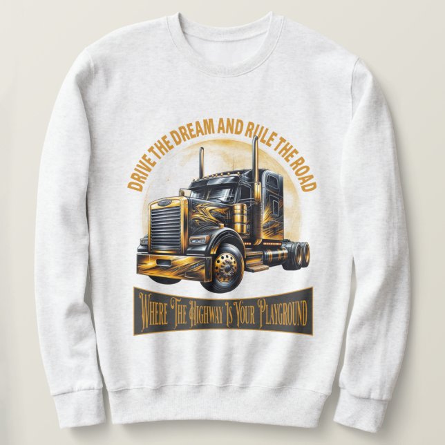 Moletom Camisola de motorista de caminhão (Frente do Design)