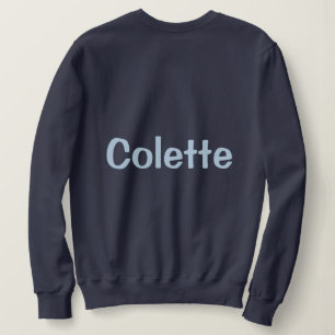 Moletom Camisola de Mulher Azul Marinho Nome Personalizado