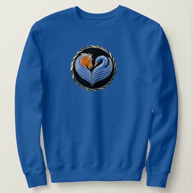 Moletom Camisola de mulher Racing Hearts e Healing Springs (Frente do Design)