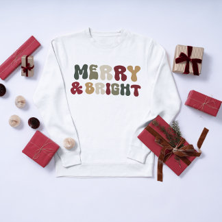 Moletom Camisola de Natal Alegre e Brilhante