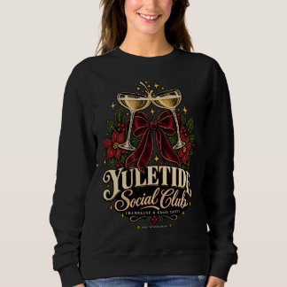 Moletom Camisola de Natal com Champanhe do Clube Social Yu
