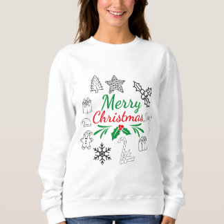 Moletom Camisola de Natal com Desenhos Fofos