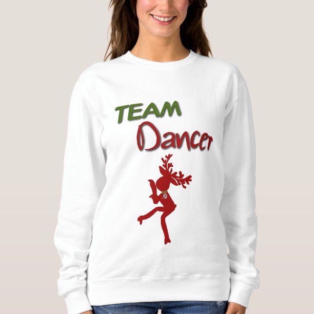 Moletom Camisola de Natal da Equipe de Dança (Frente)