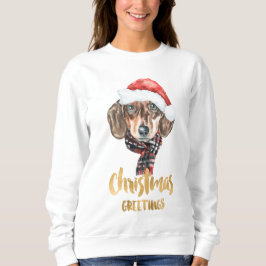 Moletom Camisola de Natal Dachshund