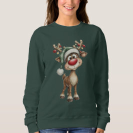 Moletom Camisola de Natal de Rena Fofa
